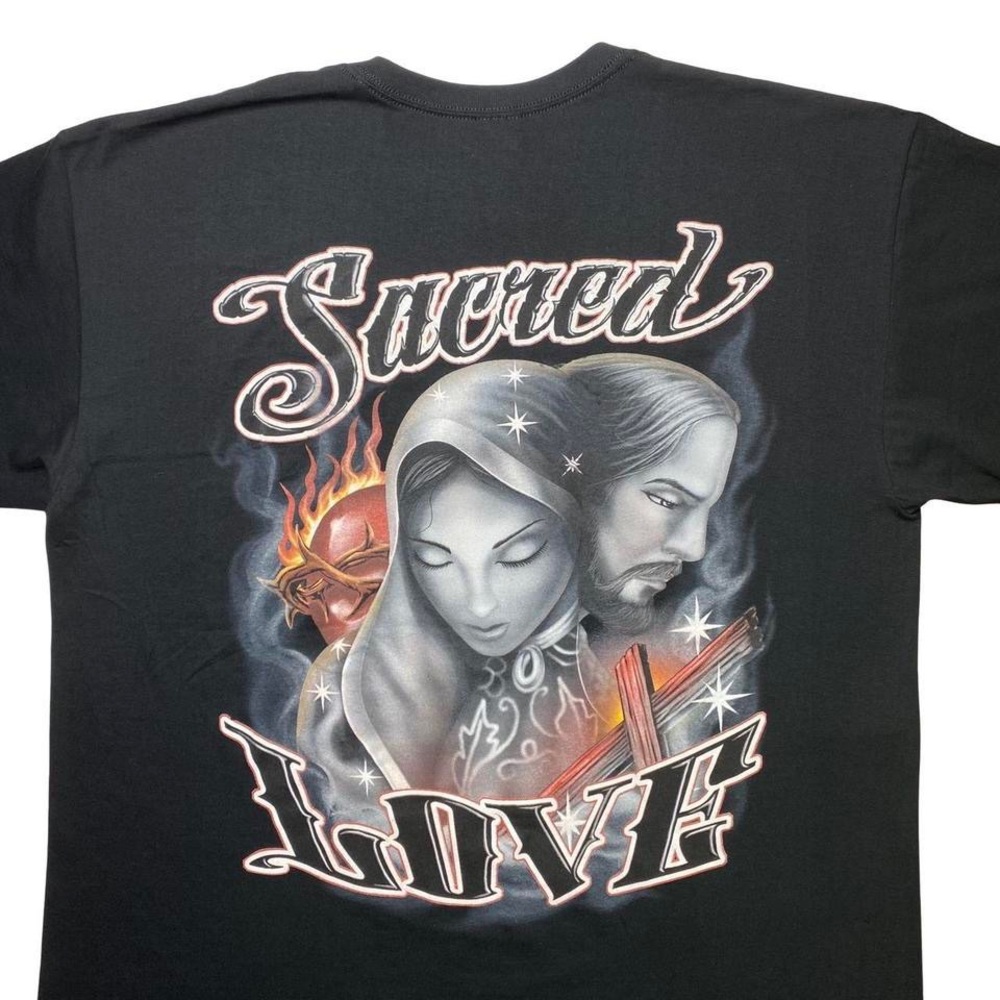 2000s Sacred Love x Jesus God religious shirt